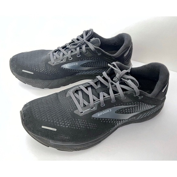 Brooks Womens Adrenaline Gts 22 Black Running Shoes Size 14 Wide Comfort Support - Picture 2 of 9